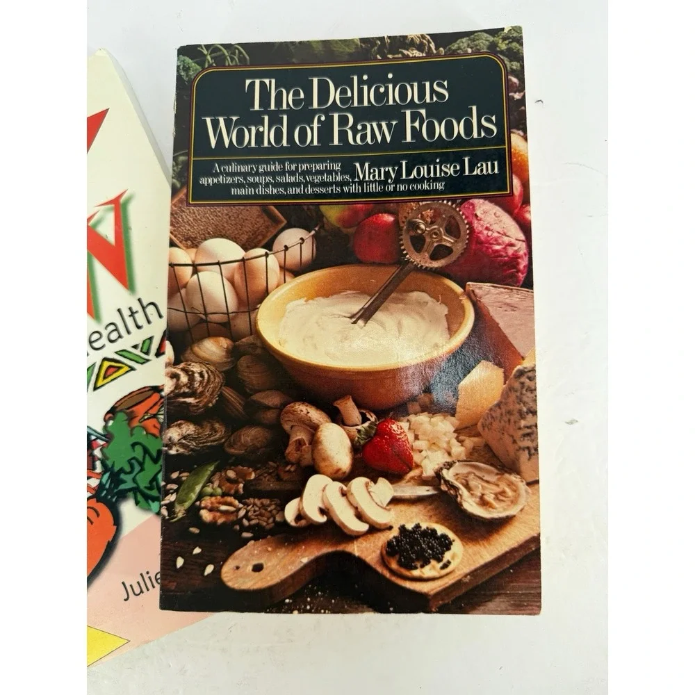 Lot of 2 — Raw Recipe Books Thank God for Raw: Recipes for Health